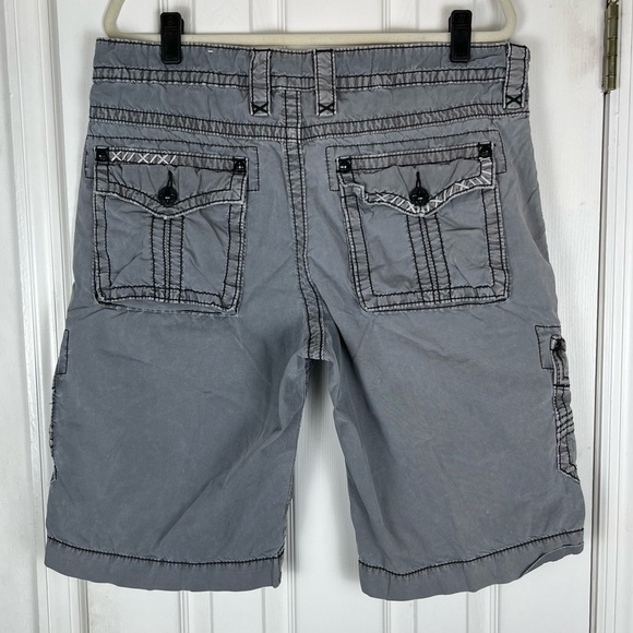 Rock Revival Men’s Embroidered Classic Cargo Shorts - Picture 5 of 9